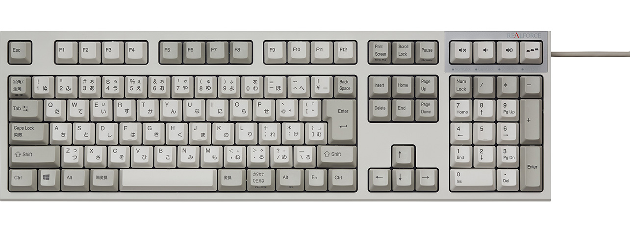 REALFORCE A R2 日本語112配列 変荷重 昇華印刷 かなあり アイボリー REALFORCE A R2 日本語112配列 変荷重 昇華印刷 かなあり アイボリー