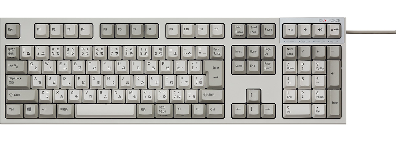 REALFORCE SA R2 日本語112配列 静音 ALL30g 昇華印刷 かなあり アイボリー REALFORCE SA R2 日本語112配列 静音 ALL30g 昇華印刷 かなあり アイボリー