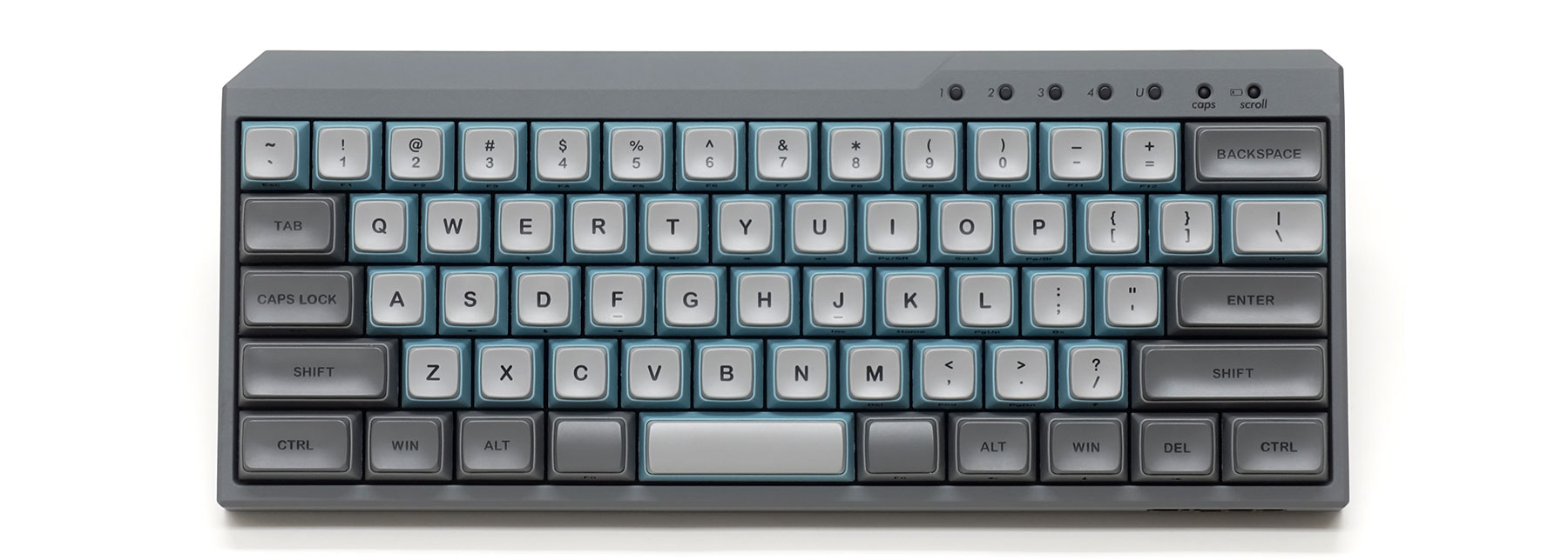 Majestouch MINILA-R Convertible [MX SILENT Red Switch / US / Sky Gray]