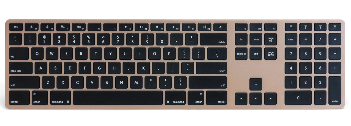 Matias Wireless Aluminum Keyboard - Gold 英語配列