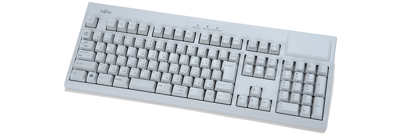 FUJITSU Libertouch キーボード USB・108キーかなあり日本語配列・ライトグレー FUJITSU Libertouch キーボード USB・108キーかなあり日本語配列・ライトグレー