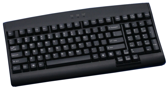 FUJITSU テンキー付 省スペースキーボード USB・101キーUS配列・黒 FUJITSU テンキー付 省スペースキーボード USB・101キーUS配列・黒