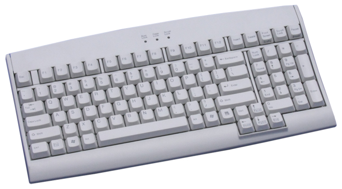 FUJITSU テンキー付 省スペースキーボード USB・101キーUS配列・ライトグレー FUJITSU テンキー付 省スペースキーボード USB・101キーUS配列・ライトグレー
