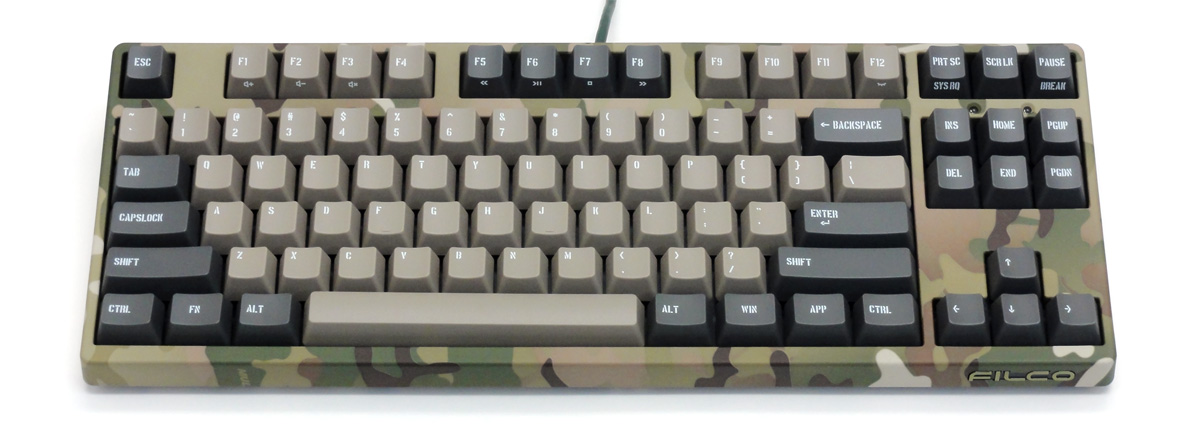 Majestouch 2 Camouflage-R CHERRY MX SILENTスイッチ・テンキーレス・US ASCII