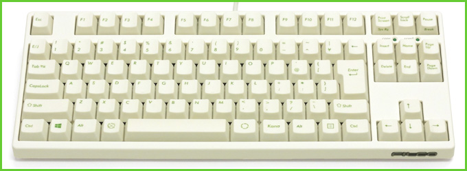 【通販限定】Majestouch 2 Tenkeyless クリームホワイト・茶軸・かななし 【通販限定】Majestouch 2 Tenkeyless クリームホワイト・茶軸・かななし