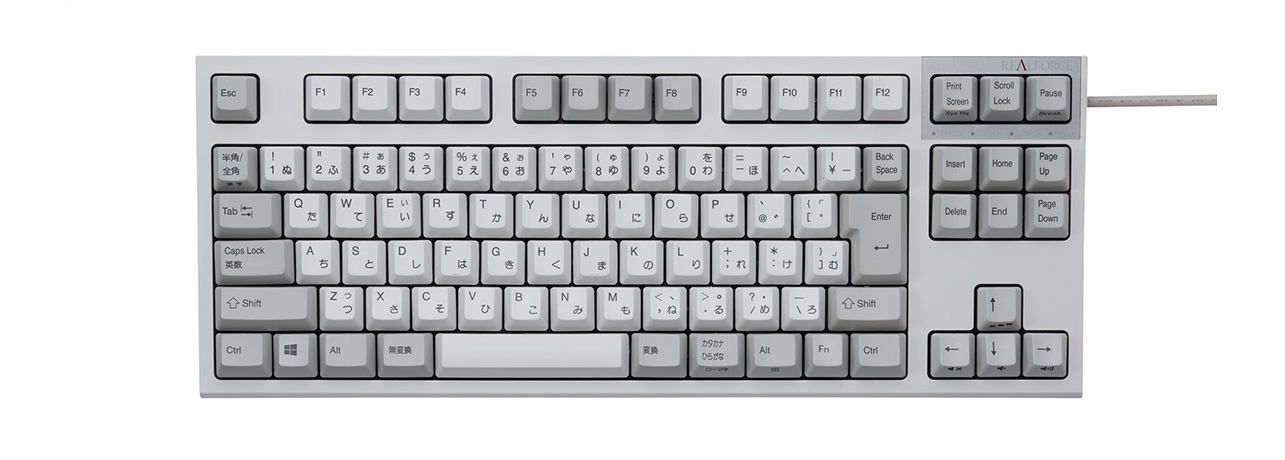 REALFORCE A R2 TKL 日本語91配列 APC機能 変荷重 昇華印刷 かなあり アイボリー REALFORCE A R2 TKL 日本語91配列 APC機能 変荷重 昇華印刷 かなあり アイボリー