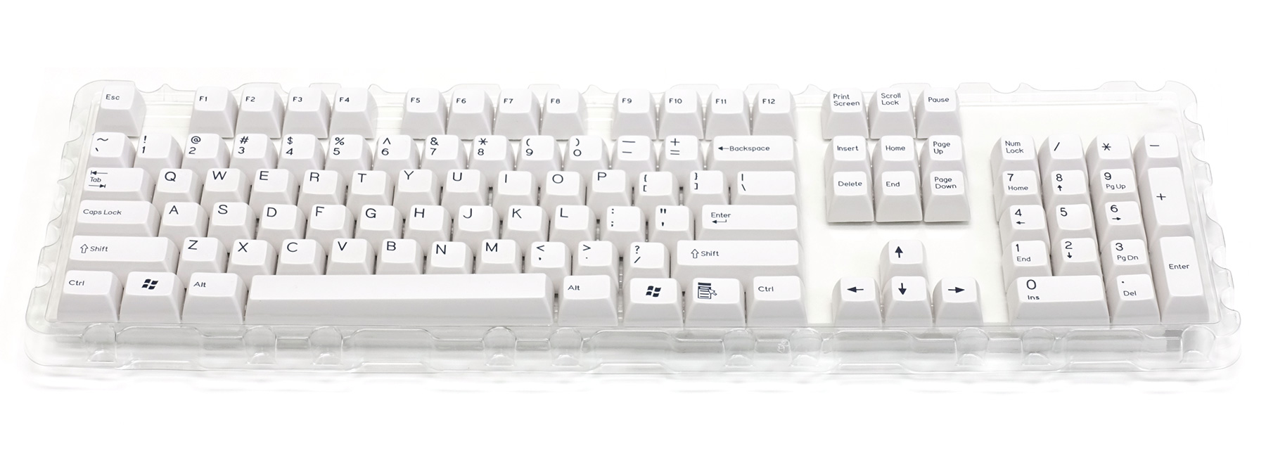 Majestouch専用104英語配列・2色成型カスタムキーキャップセット白 Majestouch専用104英語配列・2色成型カスタムキーキャップセット白