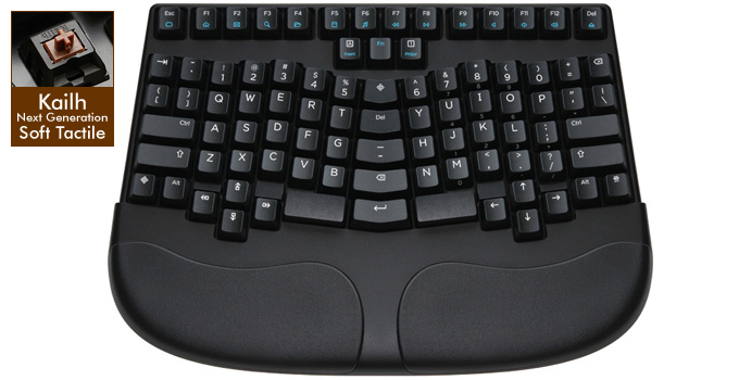 Truly Ergonomic Mechanical Keyboard Soft Tactile - Kailh茶軸 Truly Ergonomic Mechanical Keyboard Soft Tactile - Kailh茶軸