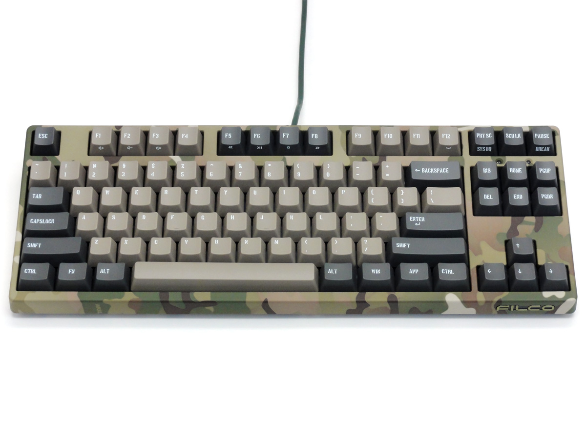 Majestouch 2 Camouflage Tenkeyless 茶軸・テンキーレス・かななし製品情報 | ダイヤテック株式会社