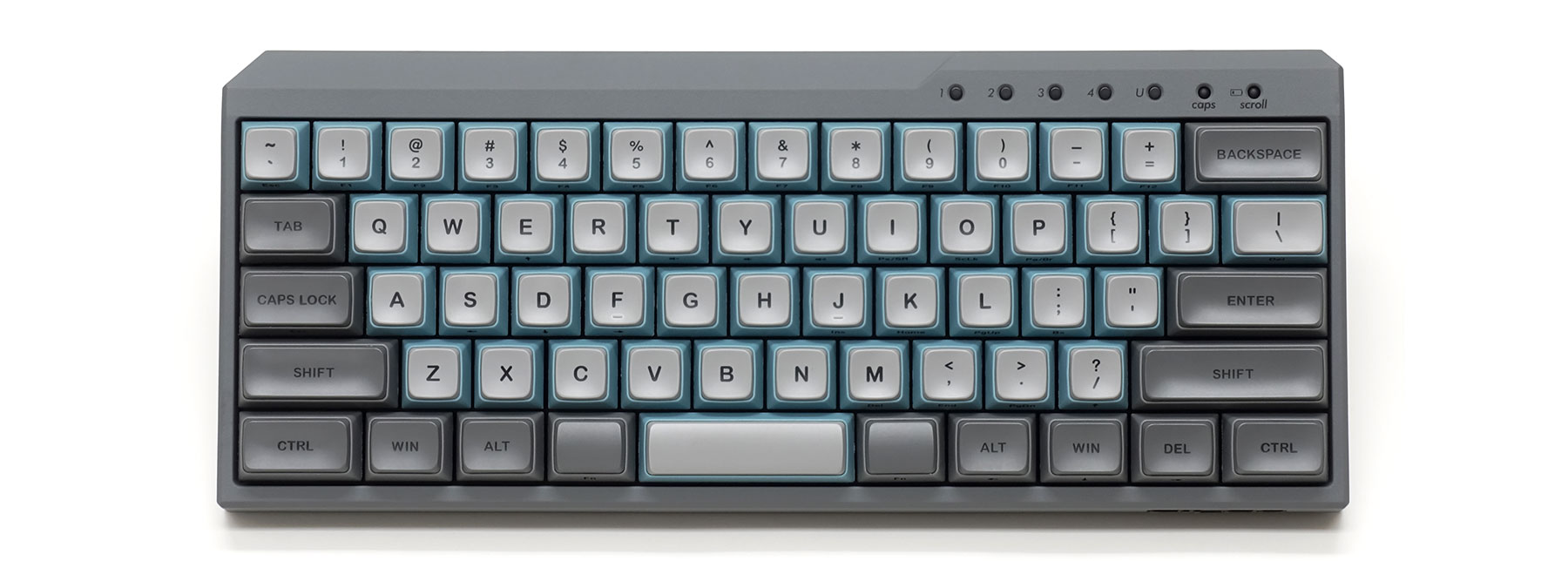 【通販限定】 Majestouch MINILA-R Convertible 黒軸・英語・Sky Gray