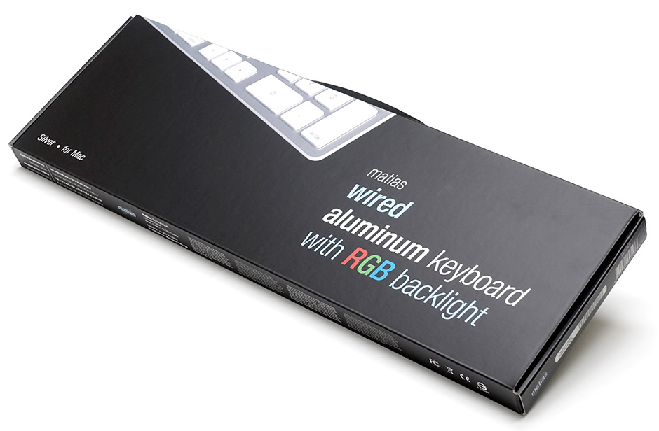 RGB Backlit Wired Aluminum Keyboard for Mac Silver 送料無料