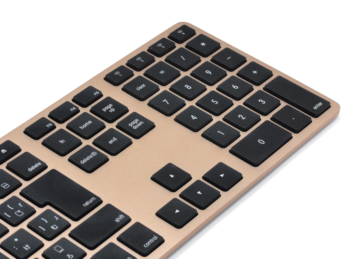 Matias Wireless Aluminum Keyboard Gold 日本語配列製品情報 ダイヤテック株式会社