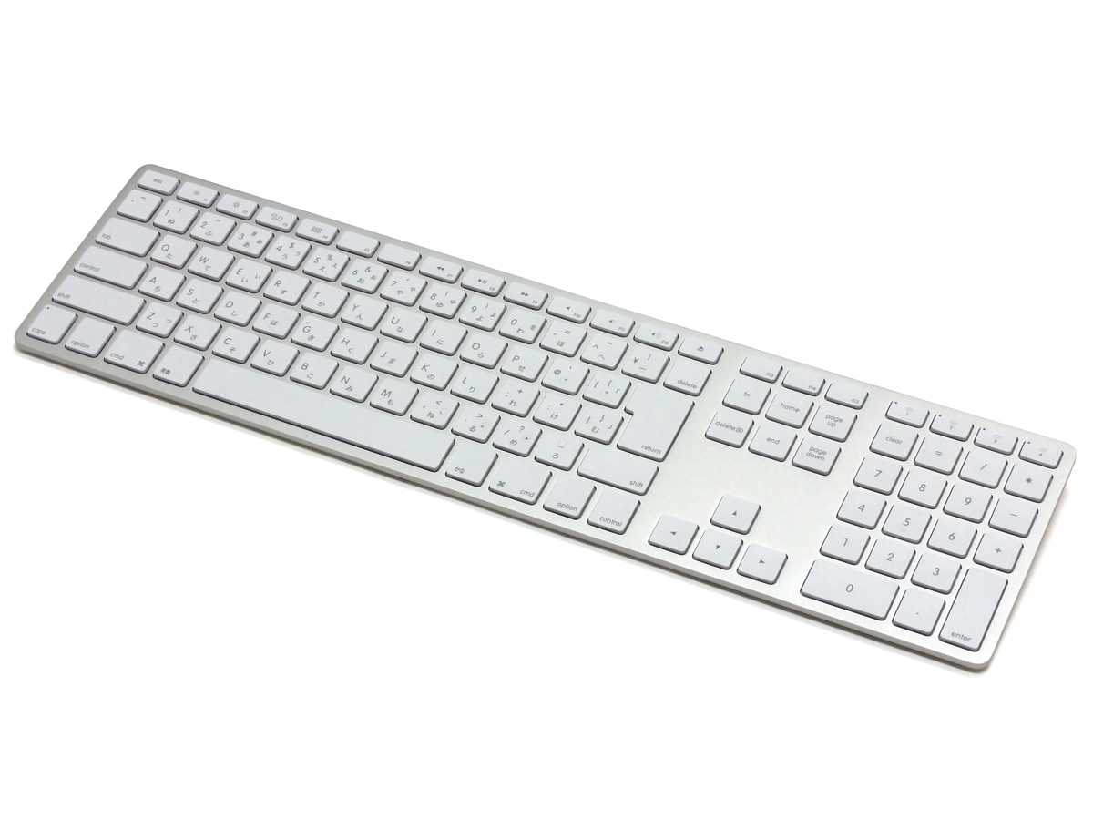 Matias Wireless Aluminum Keyboard Bluetooth3.0 MAC配列 英語版 マルチペアリング4台 シル