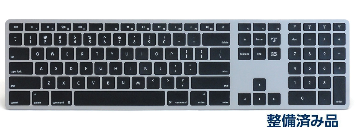 整備品】Matias Wireless Aluminum Keyboard - Space gray 英語配列