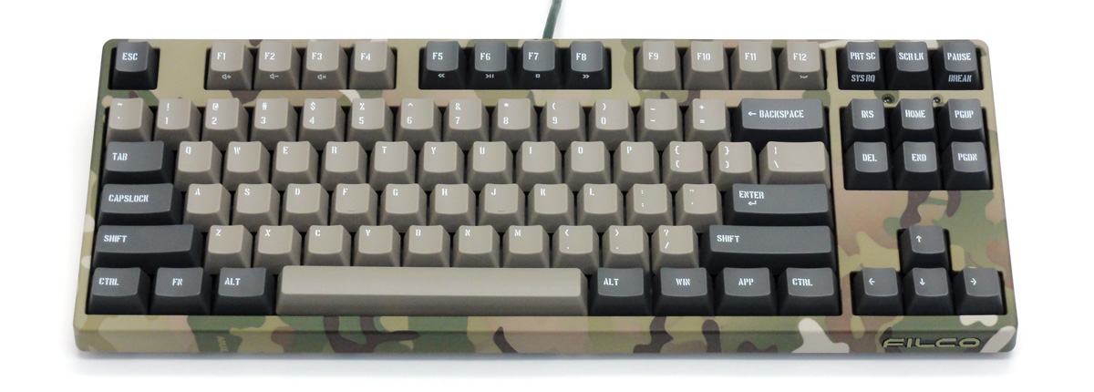 Majestouch 2 Camouflage-R CHERRY MX SILENTスイッチ・テンキーレス・US ASCII Majestouch 2 Camouflage-R CHERRY MX SILENTスイッチ・テンキーレス・US ASCII