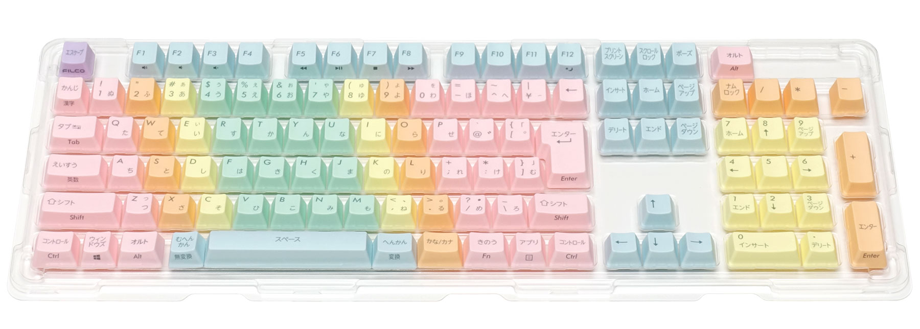 FILCO Macaron Keycap Set for Kids 日本語108キー・上面印字・かなあり