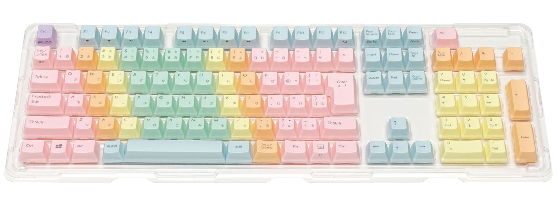 FILCO Macaron Keycap Set 日本語108キー・上面印字・かなあり