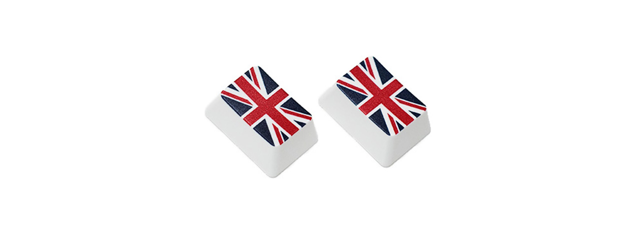 【直販限定】Majestouch用　フラッグキーキャップ2個セット　『イギリス(Tabキー用)×2』