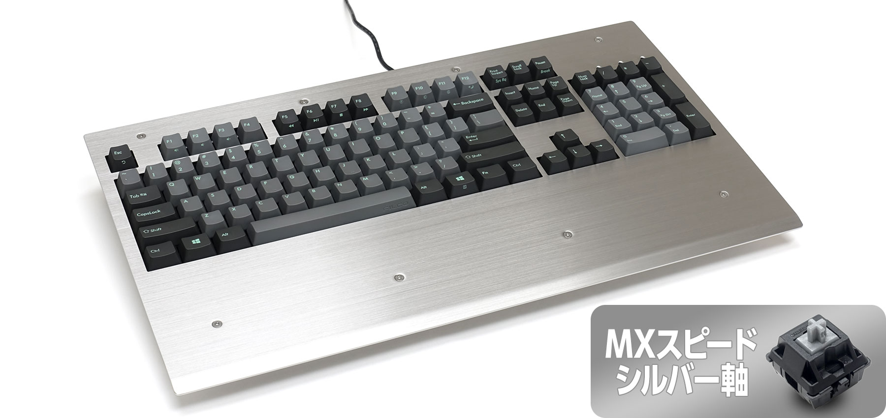 Majestouch 2S Metal SUS MXスピードシルバー軸・フルサイズ・US ASCII Majestouch 2S Metal SUS MXスピードシルバー軸・フルサイズ・US ASCII