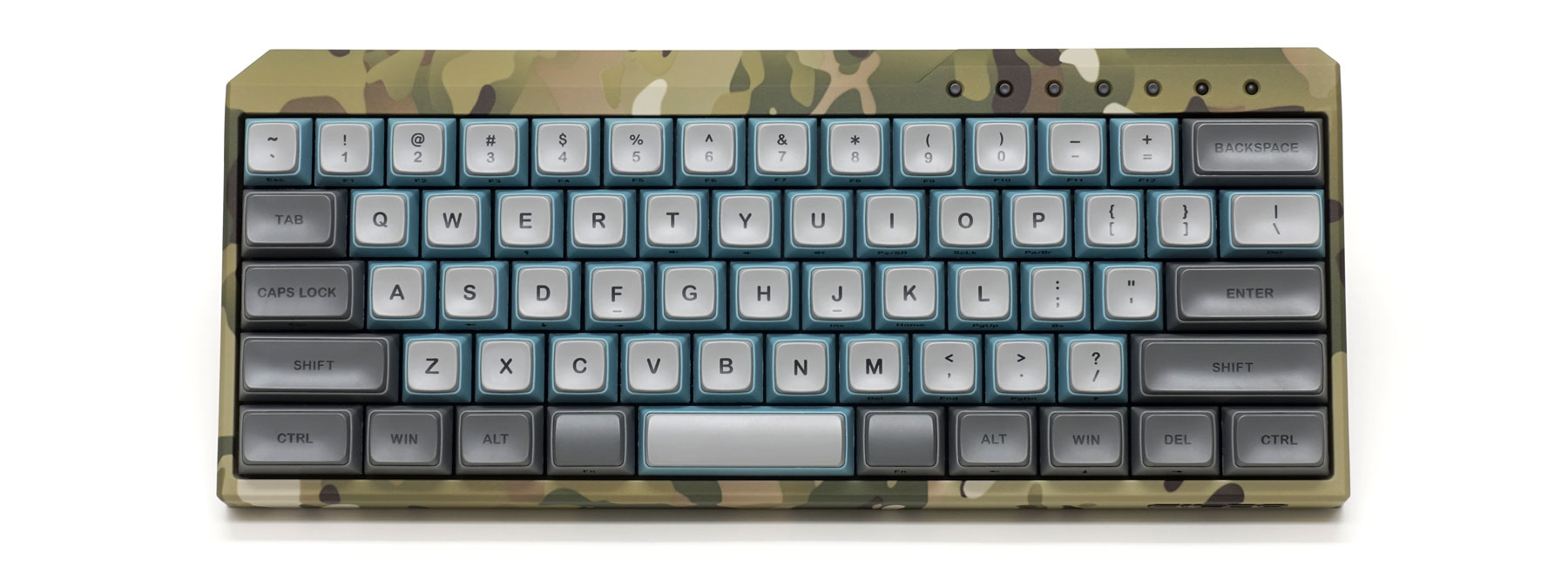 【通販限定】 Majestouch MINILA-R Convertible SILENT静音軸・英語・Sky Gray配色・Camouflage