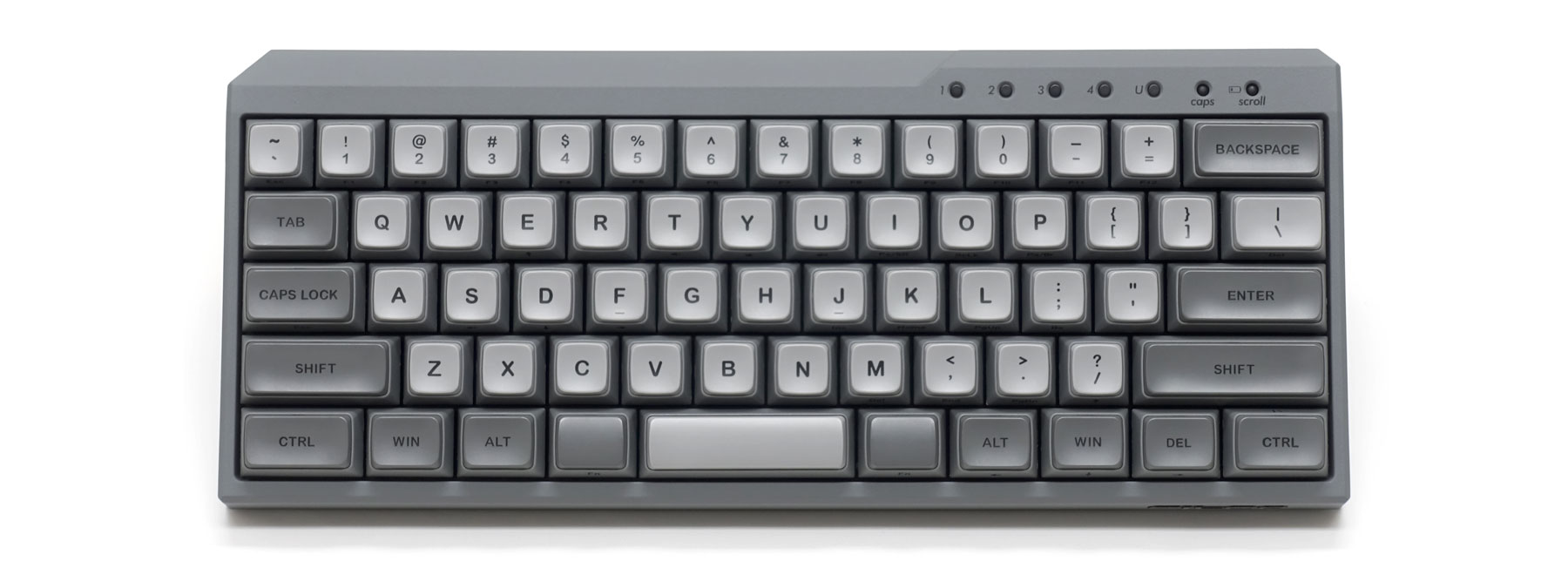 【通販限定】 Majestouch MINILA-R Convertible SILENT静音軸・英語・Matte Black配色・Sky Gray