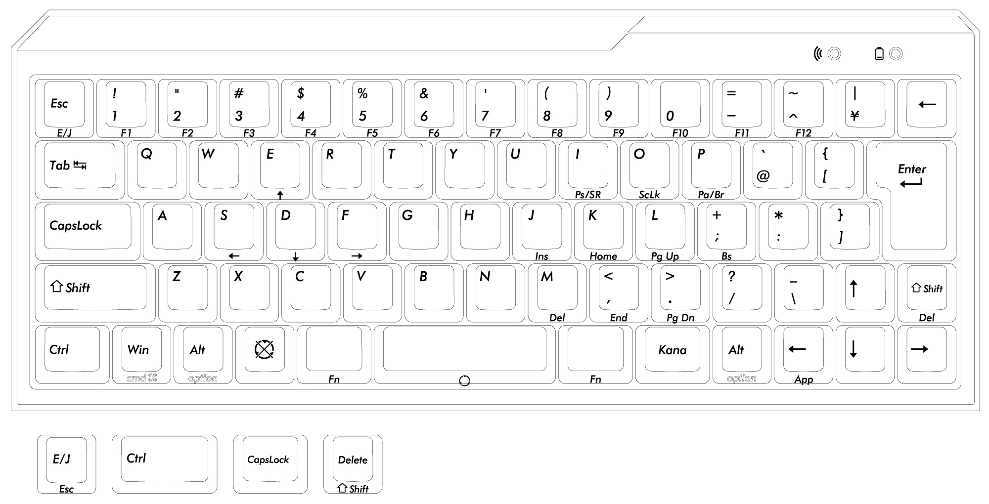 Majestouch MINILA Air JP68キー 黒軸製品情報 | ダイヤテック株式会社