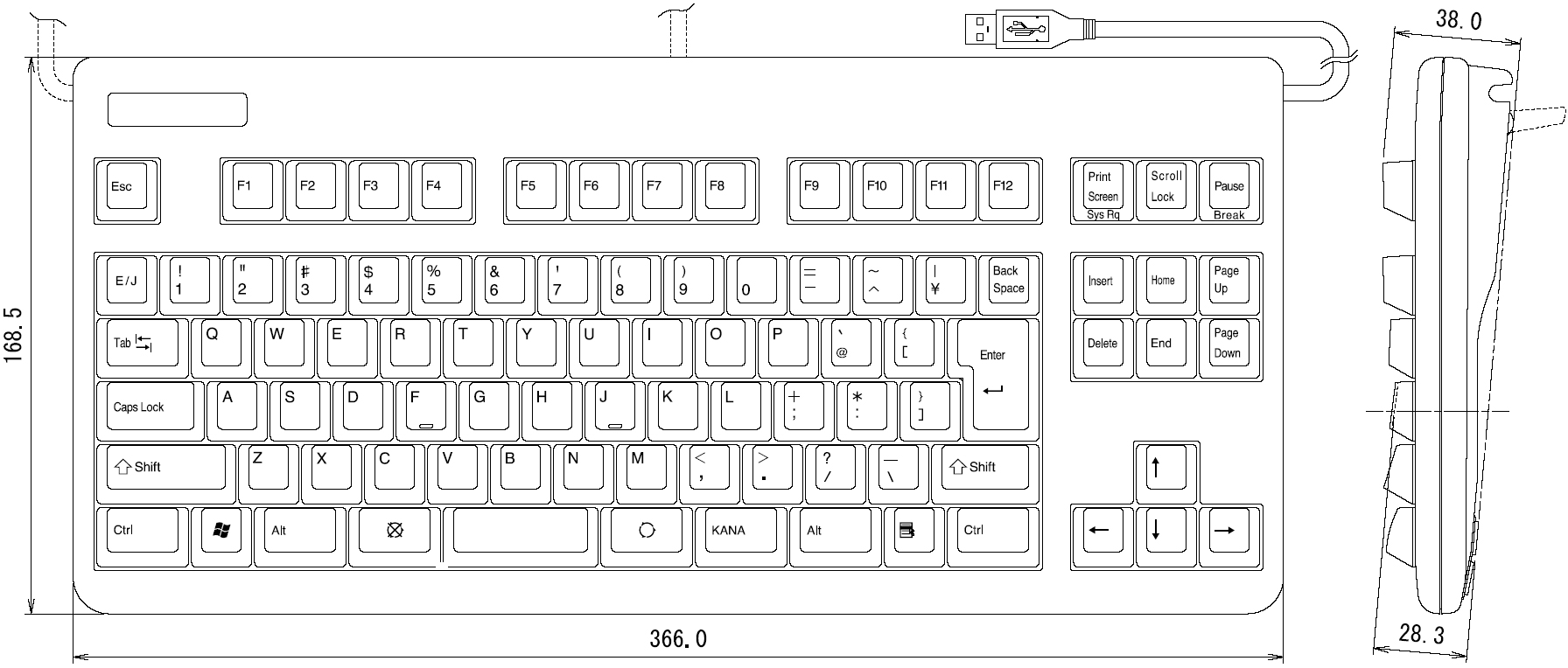 Realforce 91UDK-G テンキーレス・ALL45g・日本語配列・黒製品情報