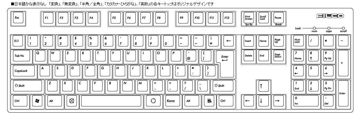 FILCO FKB108ML/NB フィリコ 日本語108キーボード