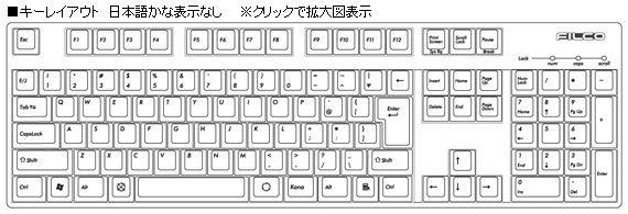ZERO「ゼロ」 日本語108キーボード・かななし・黒 USB&PS/2両対応製品 