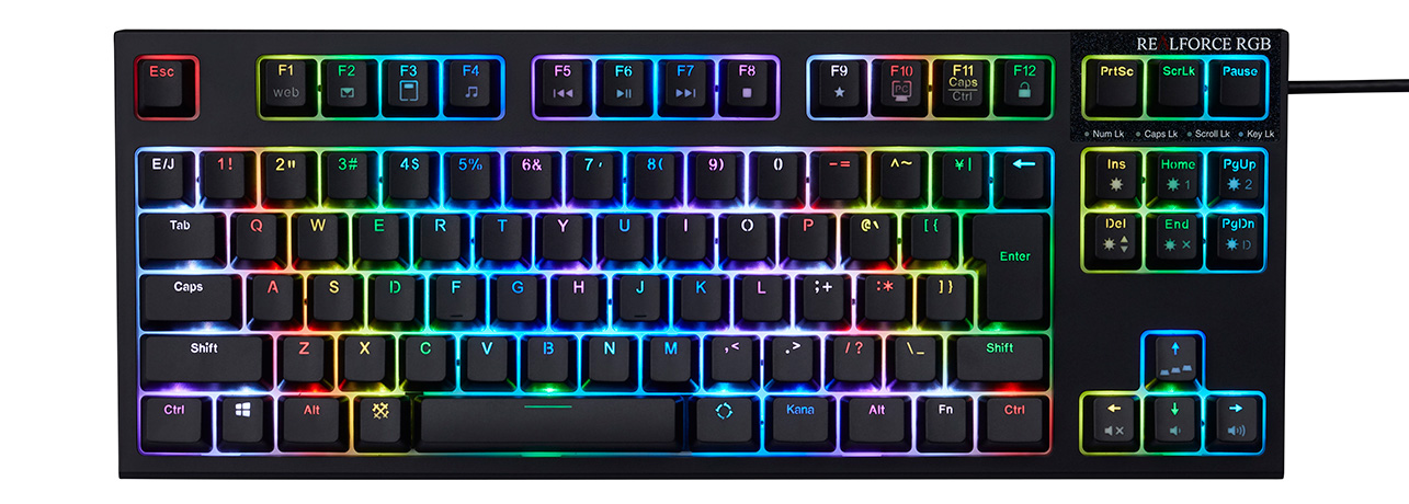 REALFORCE R2 RGB TKL 日本語配列91キー・ALL45g・黒 REALFORCE R2 RGB TKL 日本語配列91キー・ALL45g・黒