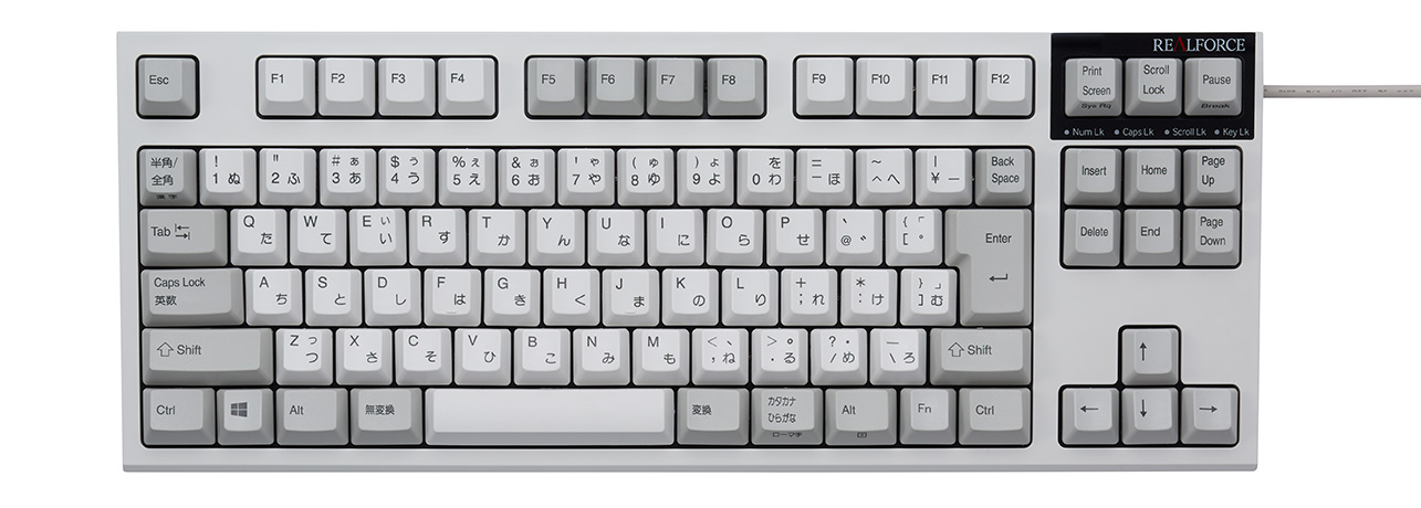 REALFORCE R2 TKL 日本語91配列 変荷重 かな有り アイボリー REALFORCE R2 TKL 日本語91配列 変荷重 かな有り アイボリー