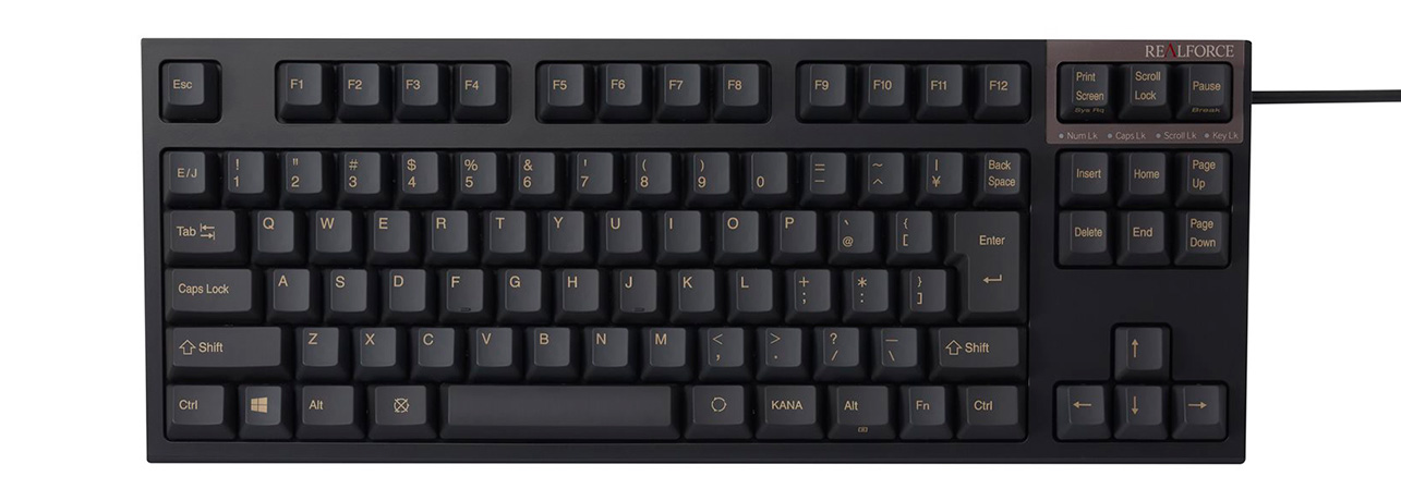 REALFORCE S R2 TKL 日本語91配列 静音 荷重ALL45g かな無し ブラック REALFORCE S R2 TKL 日本語91配列 静音 荷重ALL45g かな無し ブラック