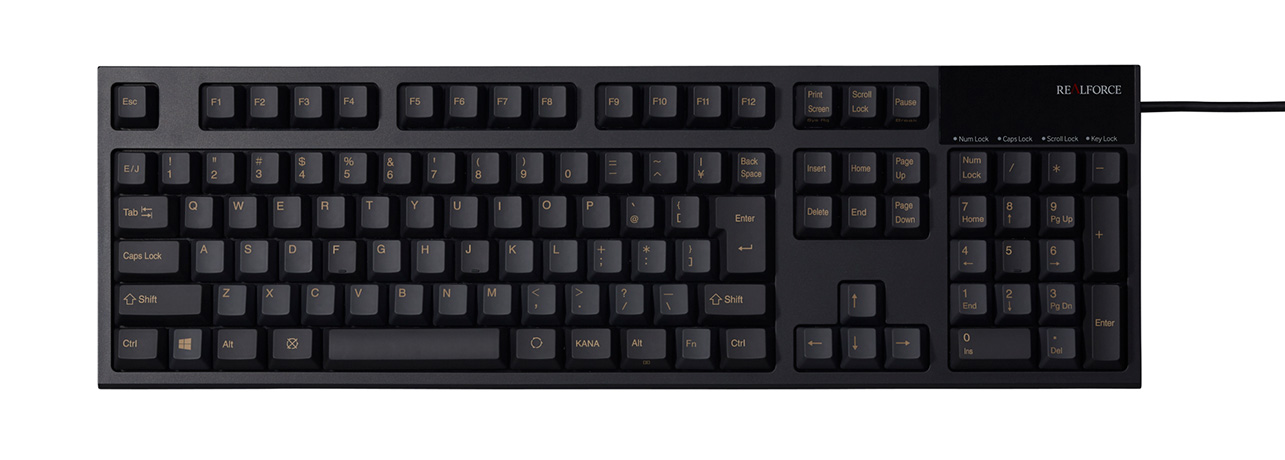 REALFORCE R2 日本語108配列 ALL45g レーザー印刷 ブラック REALFORCE R2 日本語108配列 ALL45g レーザー印刷 ブラック