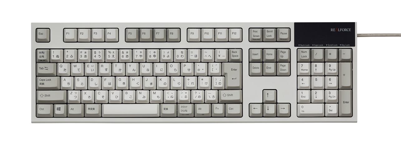 REALFORCE R2 日本語108配列 変荷重 昇華印刷 アイボリー REALFORCE R2 日本語108配列 変荷重 昇華印刷 アイボリー