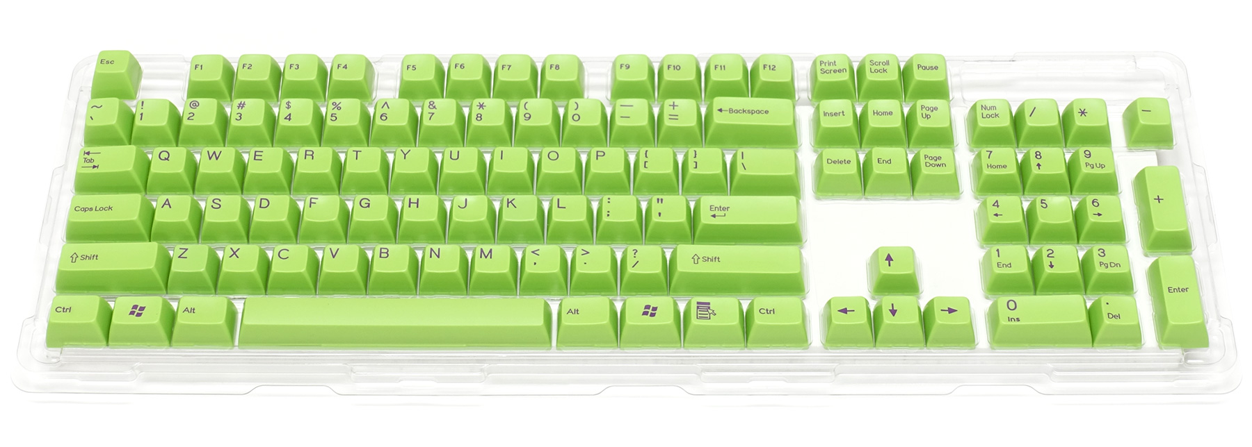 Double-shot keycap set for Majestouch 2 / Green