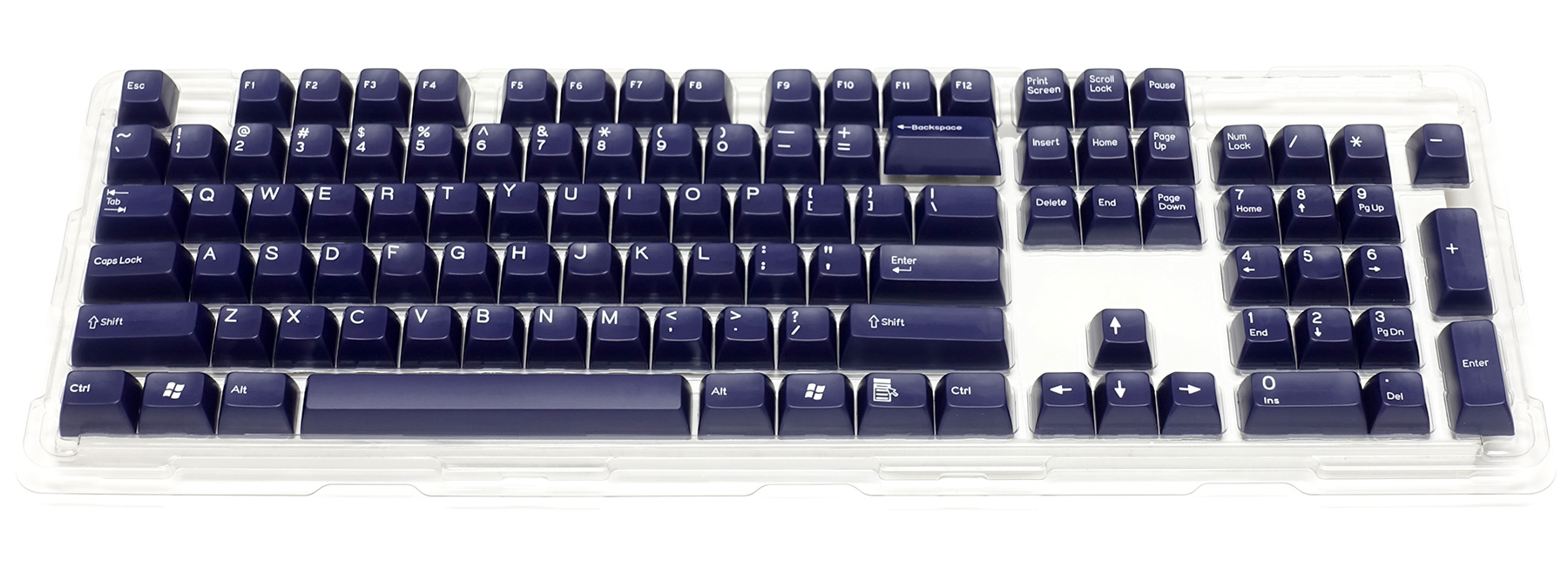 Majestouch専用104英語配列・2色成型カスタムキーキャップセット紺 Majestouch専用104英語配列・2色成型カスタムキーキャップセット紺