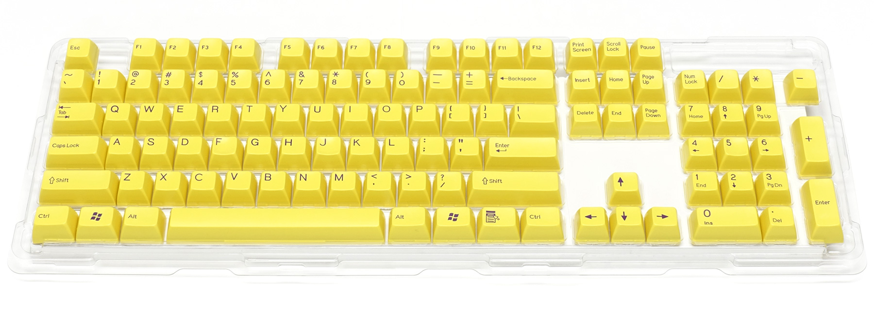 Double-shot keycap set for Majestouch 2 / Yellow