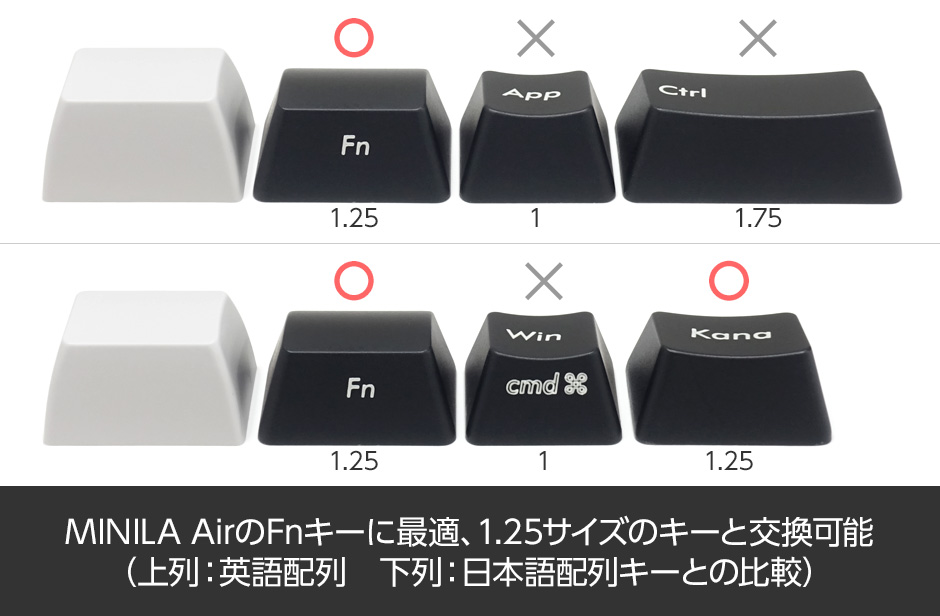 Majestouch用かまぼこ型キーキャップ2個セット・シュガー 購入ページ