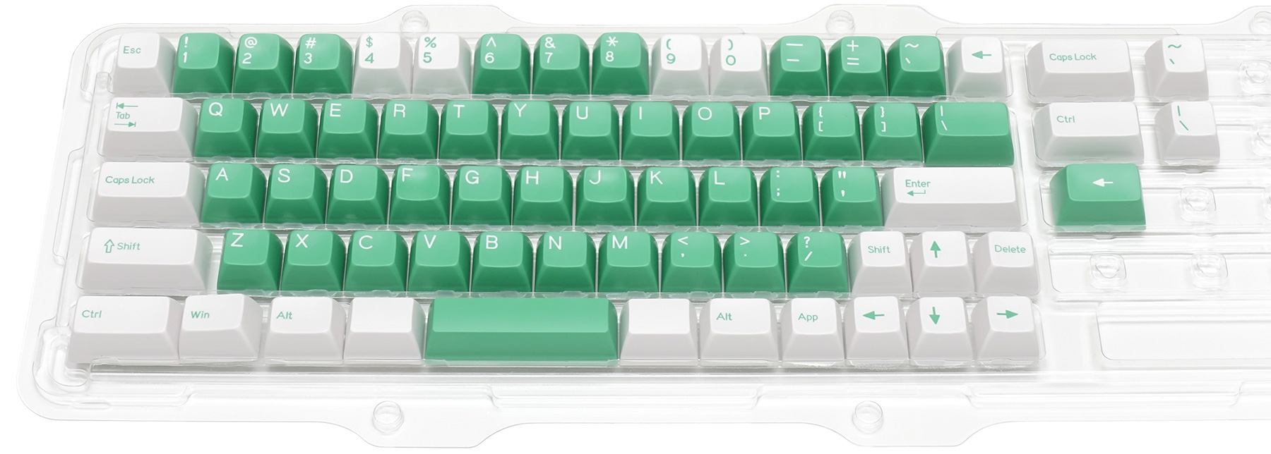 Double-shot keycap set for MINILA / Sugar x Mint