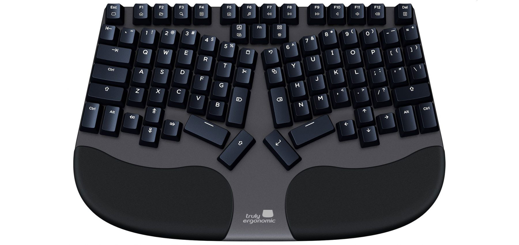 Truly Ergonomic CLEAVE Keyboard Tactile Silent (茶軸) US Layout