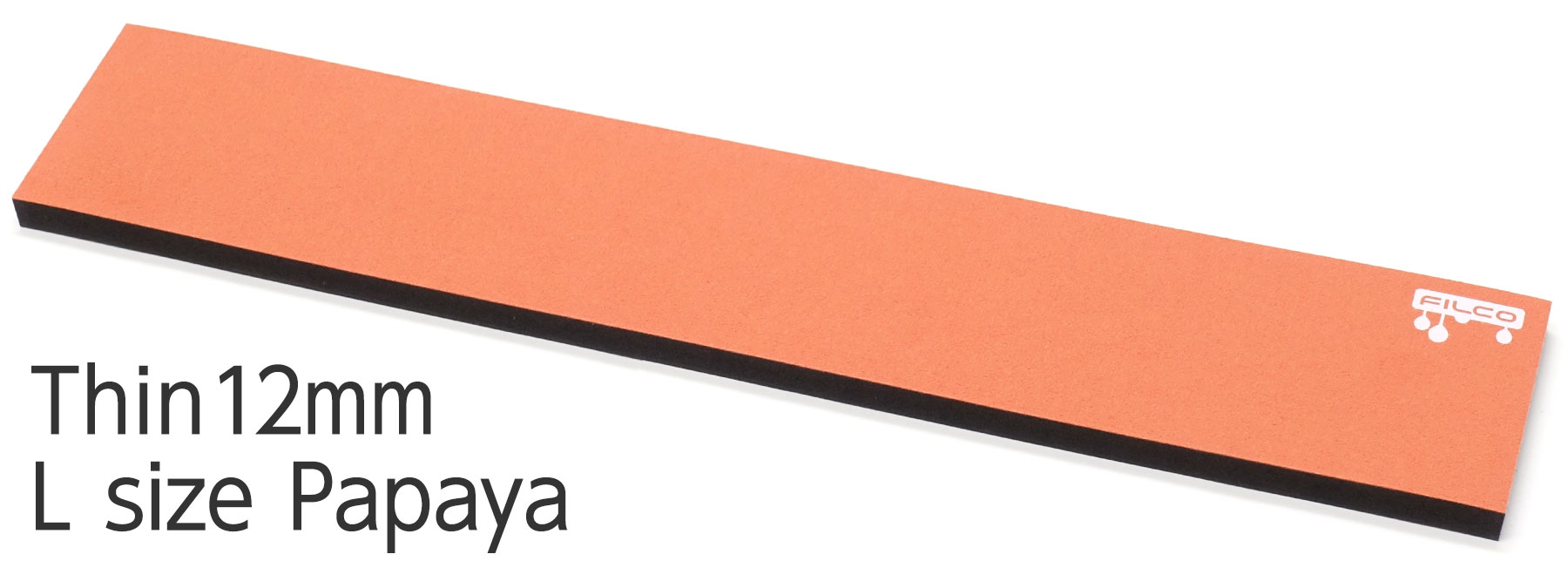 FILCO Majestouch Wrist Rest "Macaron" Thin 12mm / L size / Papaya