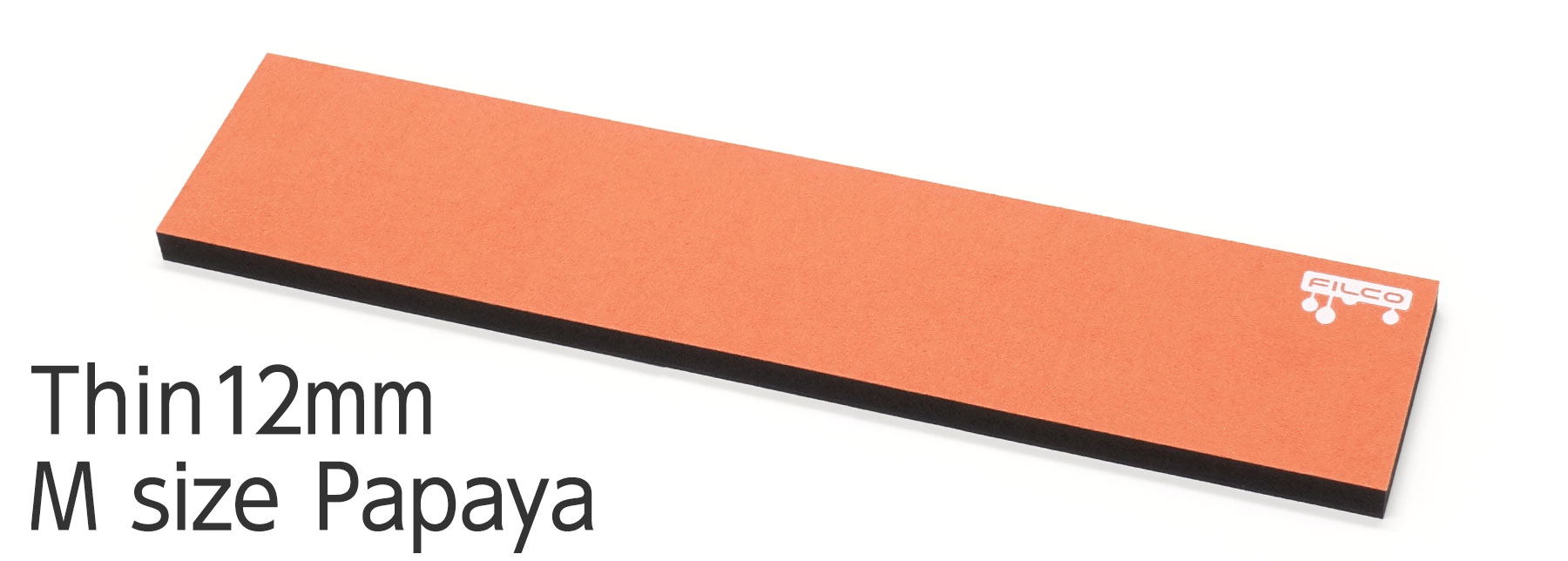 FILCO Majestouch Wrist Rest "Macaron" Thin 12mm / M size / Papaya