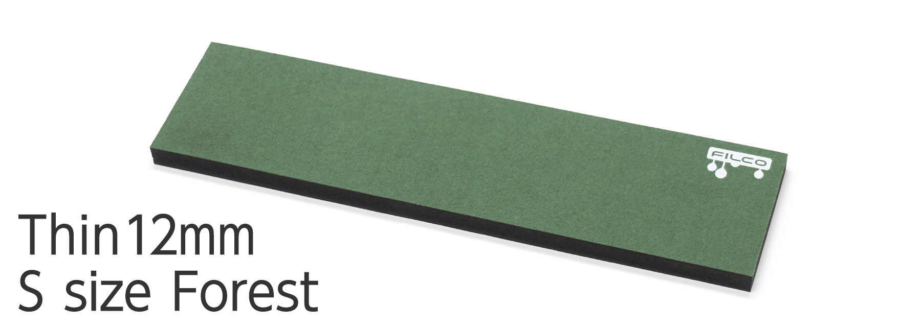 FILCO Majestouch Wrist Rest "Macaron" Thin 12mm / S size / Forest