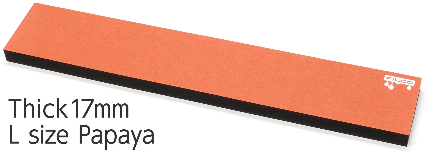 FILCO Majestouch Wrist Rest "Macaron" Thick 17mm / L size / Papaya