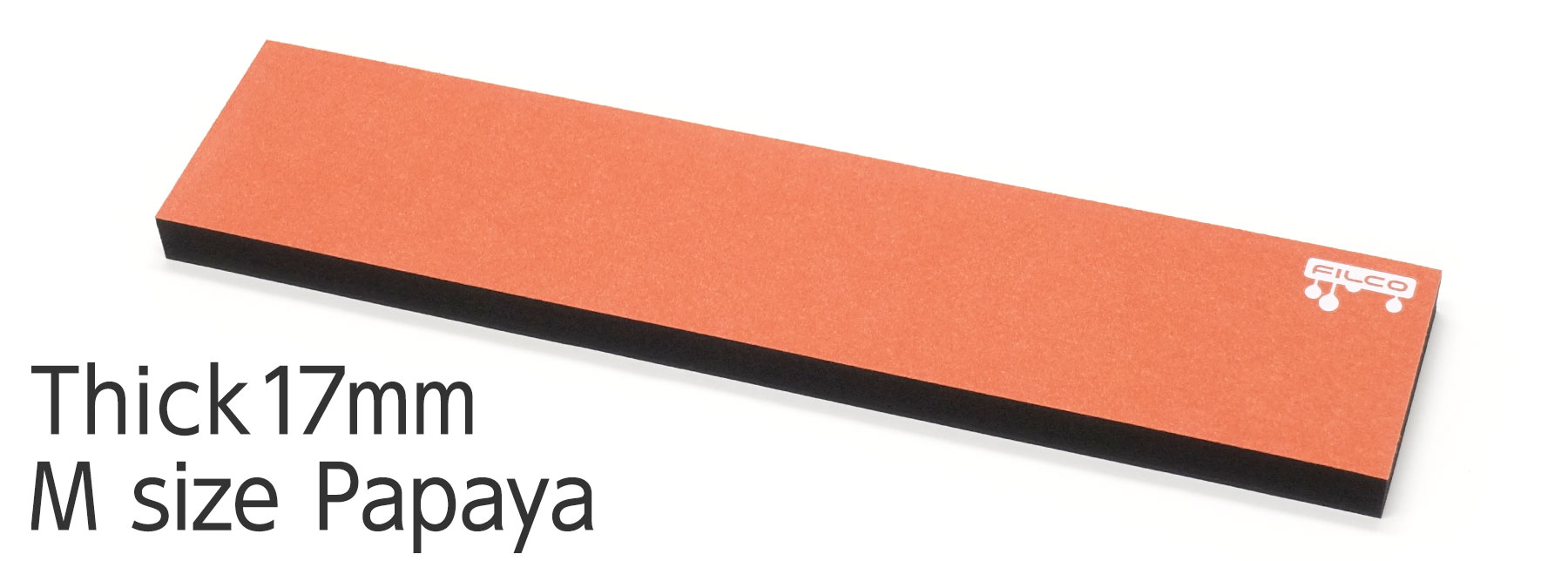 FILCO Majestouch Wrist Rest "Macaron" Thick 17mm / M size / Papaya