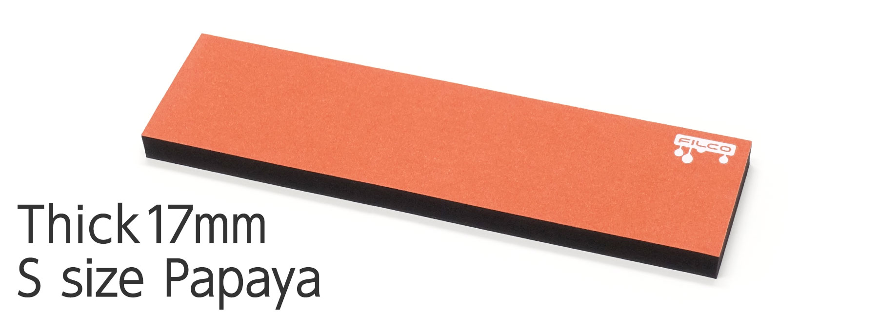 FILCO Majestouch Wrist Rest "Macaron" Thick 17mm / S size / Papaya