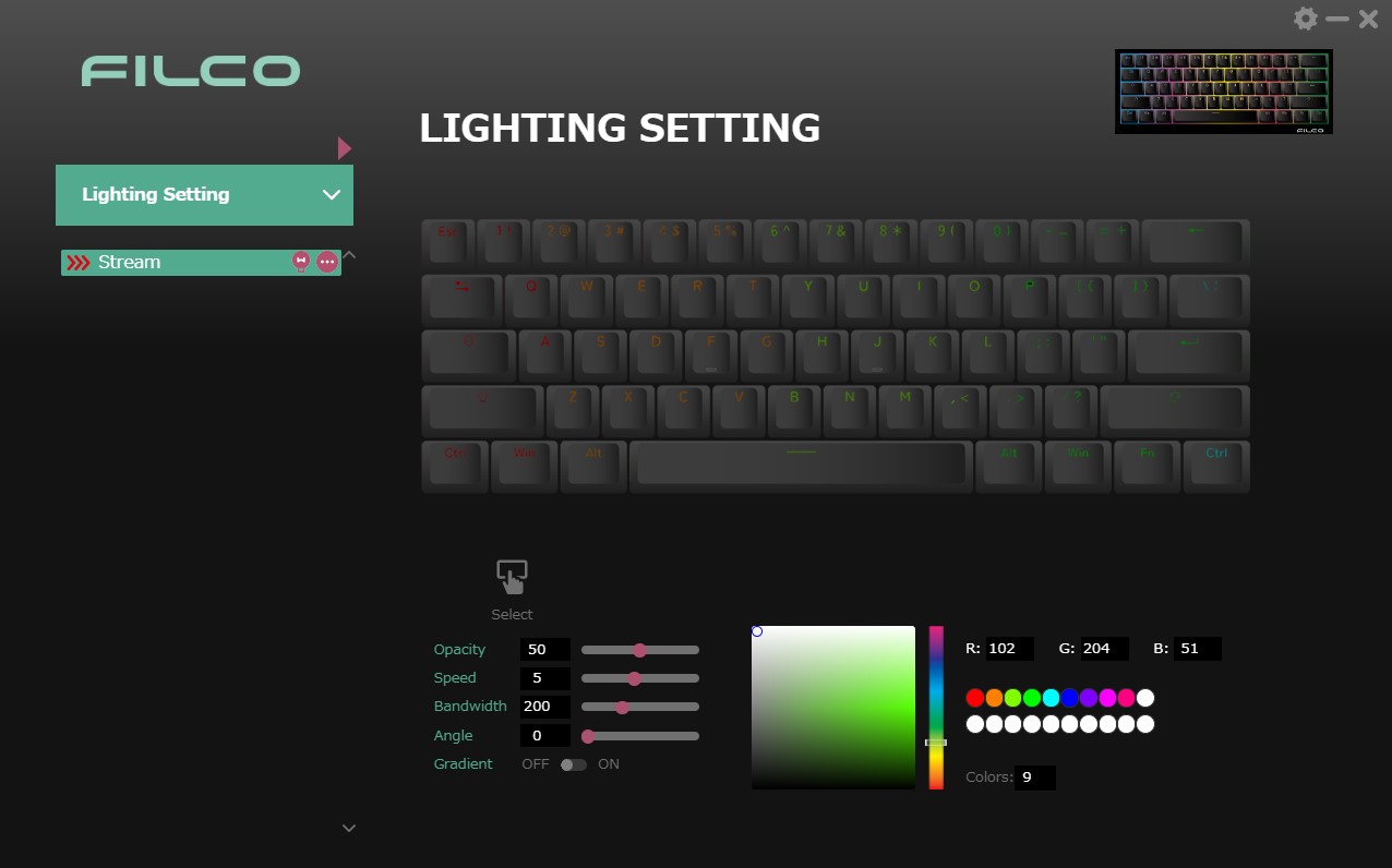 LIGHTING SETTING