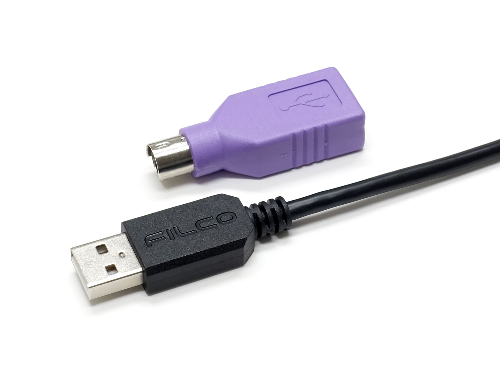 Majestouch 3 BLACK & NINJA ケーブル、USBコネクタ、PS/2変換コネクタ